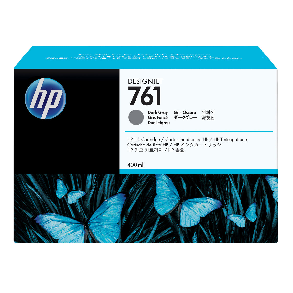 HP 761 400-ml Dark Gray DesignJet Ink Cartridge