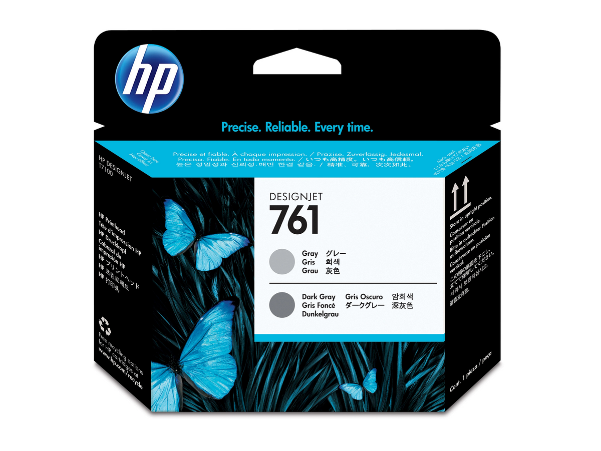 HP 761 Gray/Dark Gray DesignJet Printhead