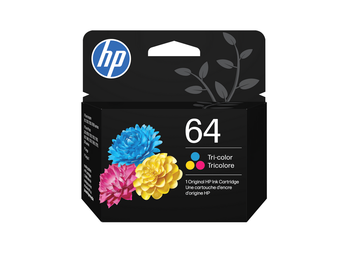 HP 64 Tri-color Original Ink Cartridge