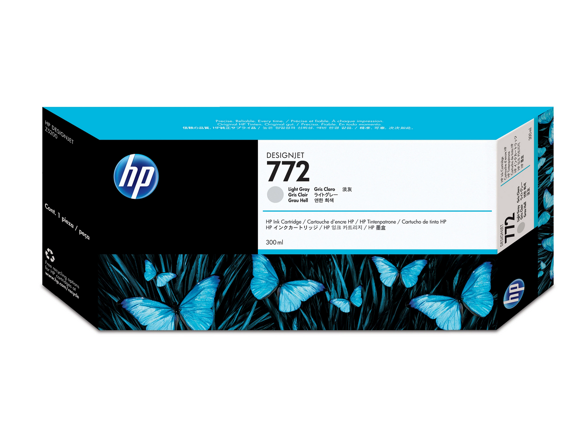 HP 772 300-ml Light Gray DesignJet Ink Cartridge