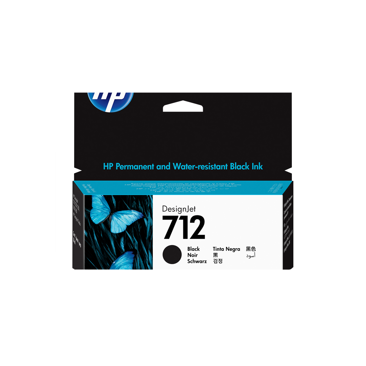 HP 712 38-ml Black DesignJet Ink Cartridge