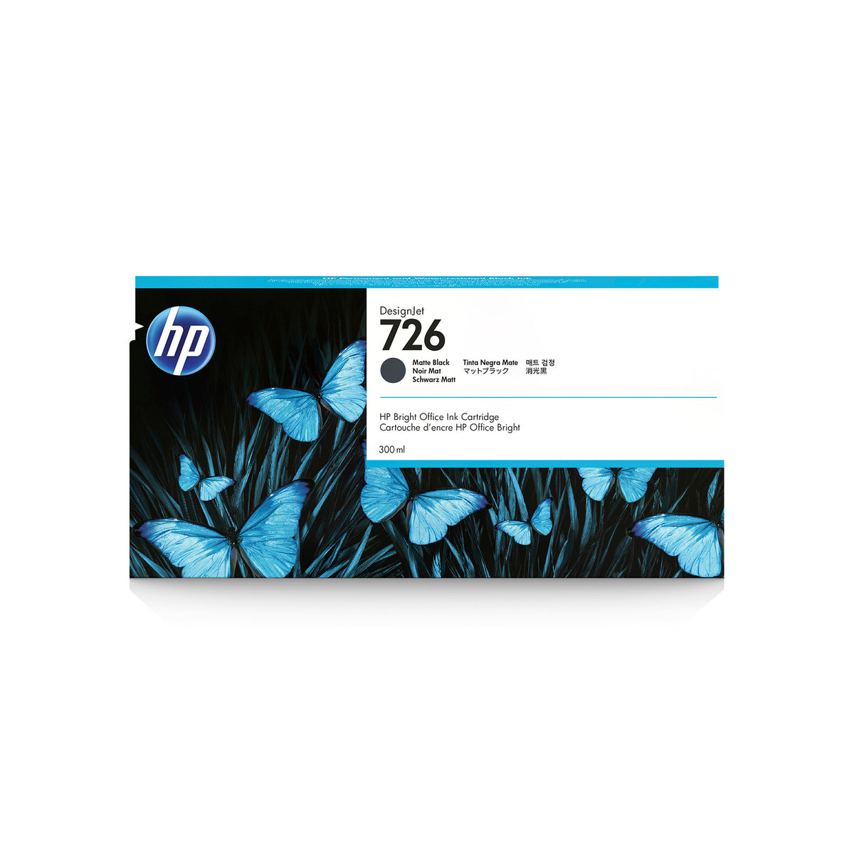 HP 726 300-ml Matte Black DesignJet Ink Cartridge
