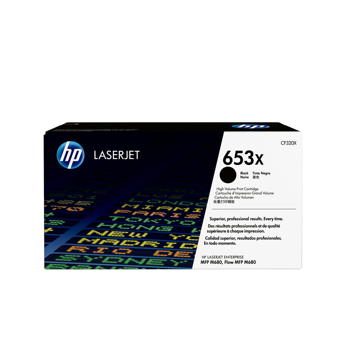 HP 653X High Yield Black Original LaserJet Toner Cartridge