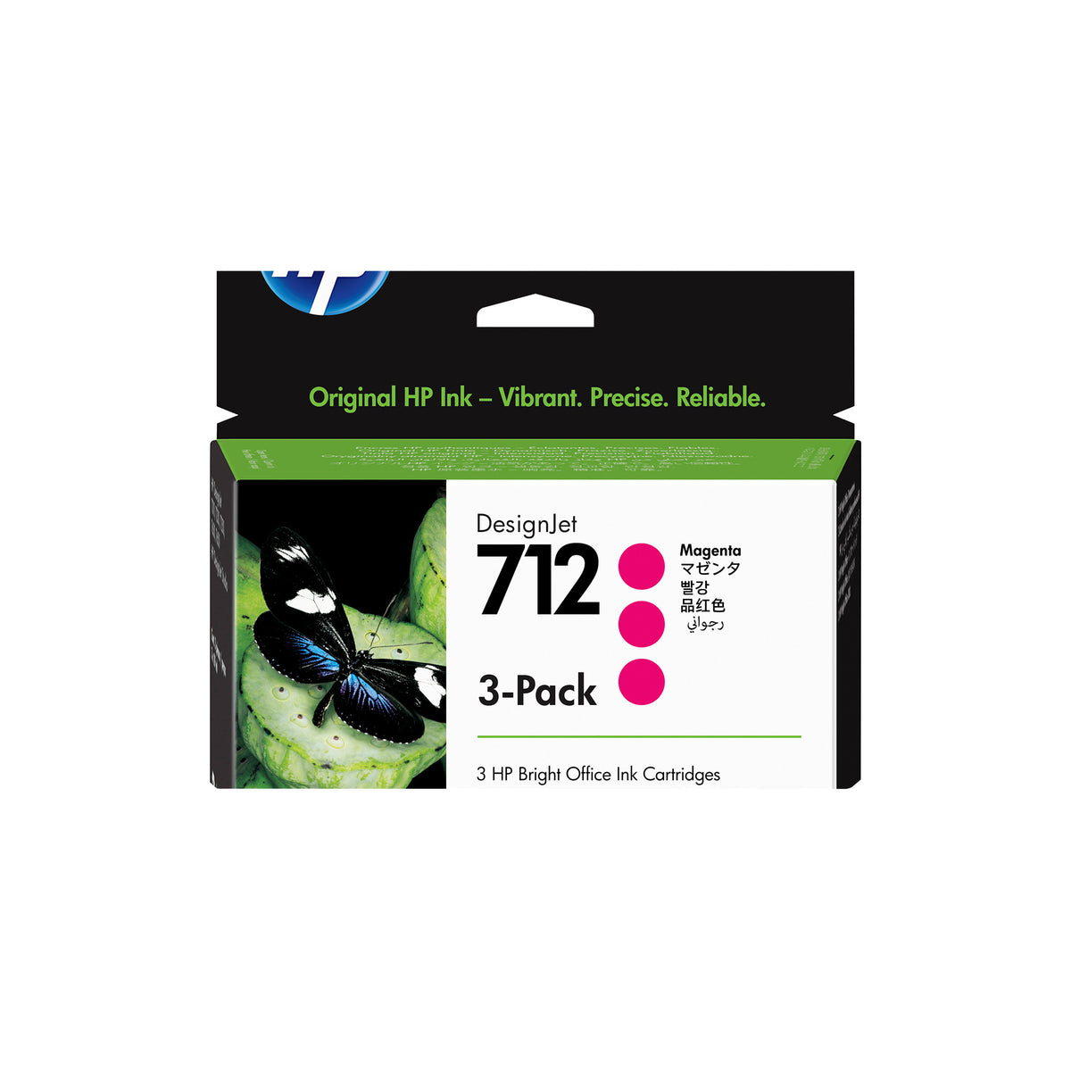 HP 712 3-pack 29-ml Magenta DesignJet Ink Cartridge