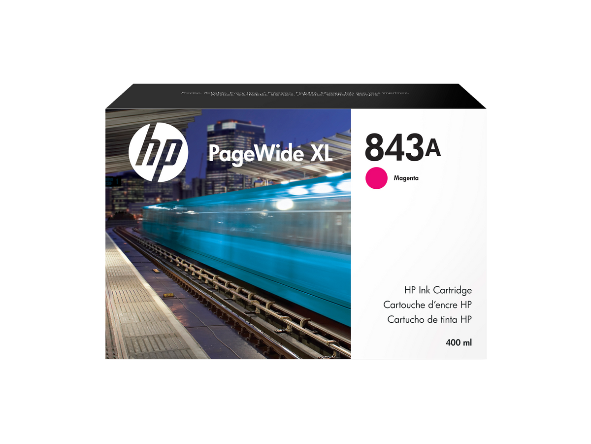 HP 843A 400-ml Magenta PageWide XL Ink Cartridge