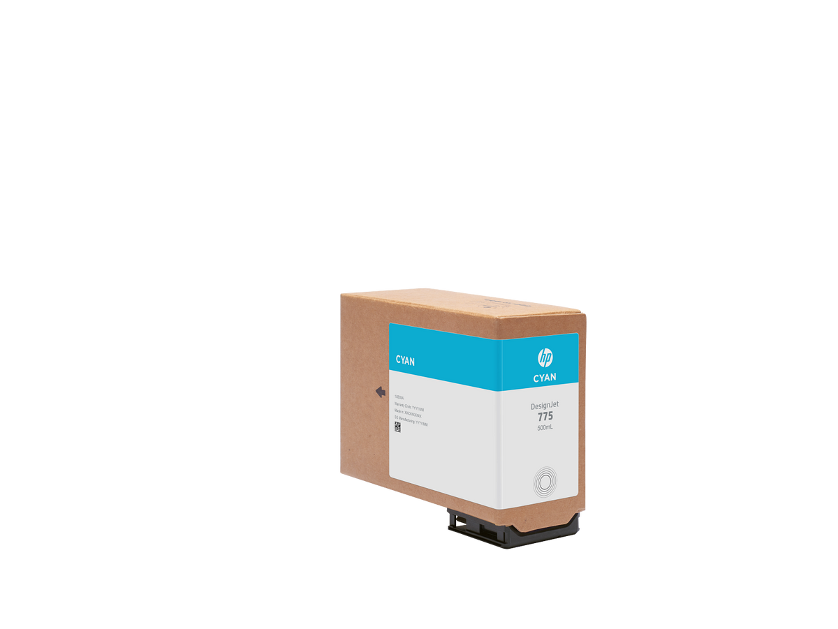 HP 775 500-ml Cyan Ink Cartridge