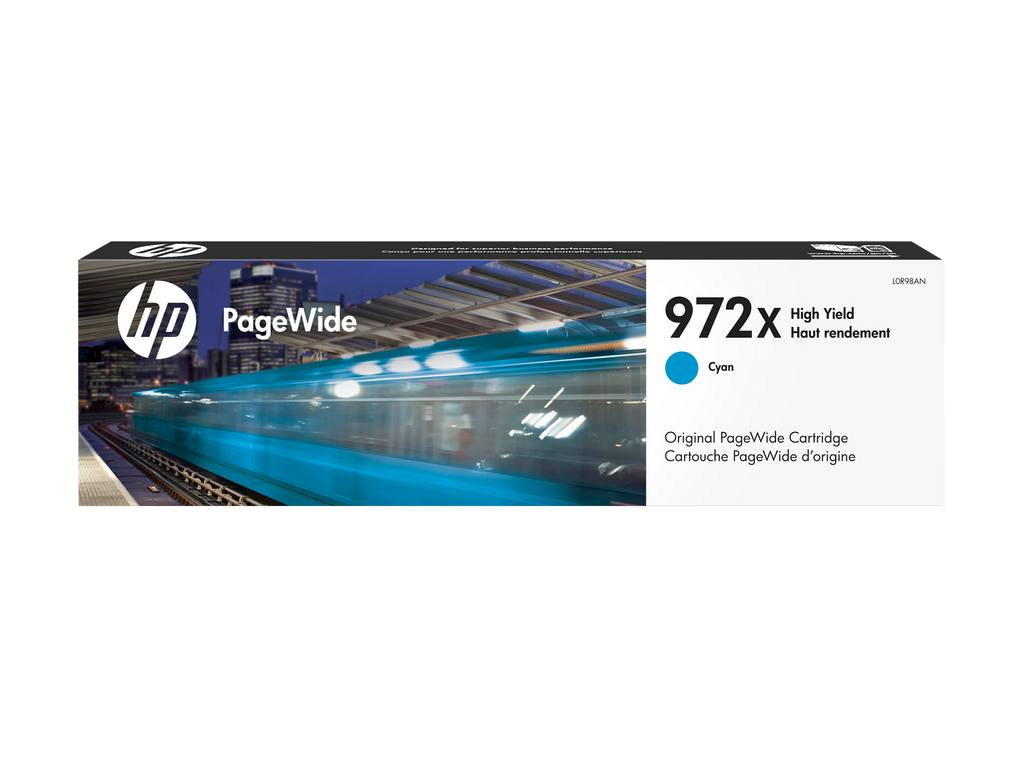 HP 972X High Yield Cyan Original PageWide Cartridge