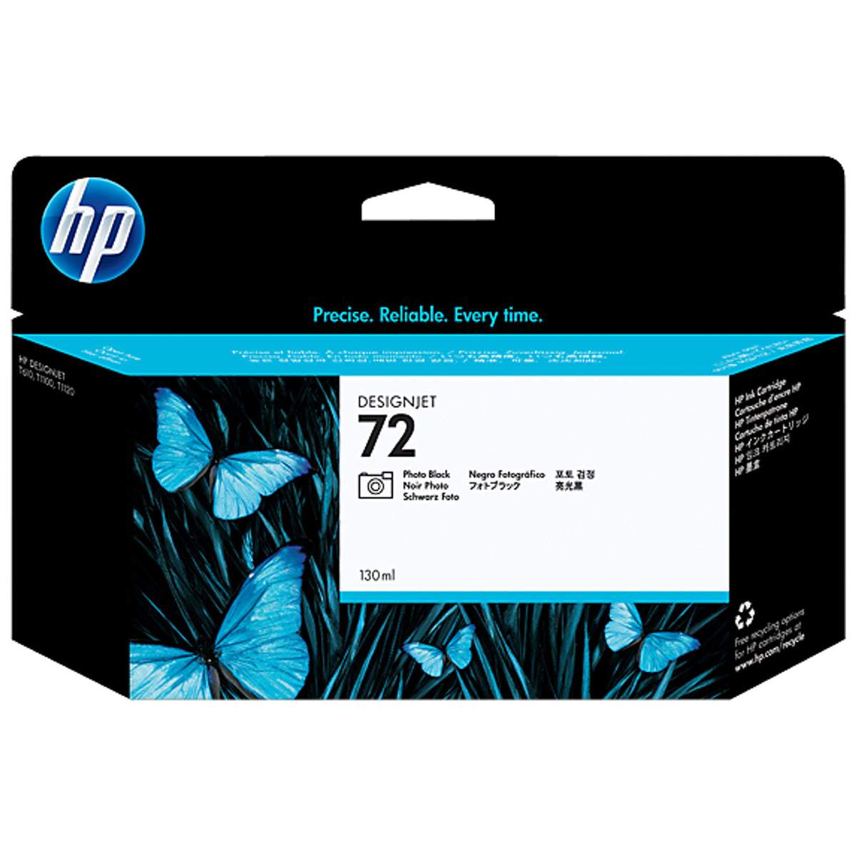 HP 72 130-ml Photo Black DesignJet Ink Cartridge