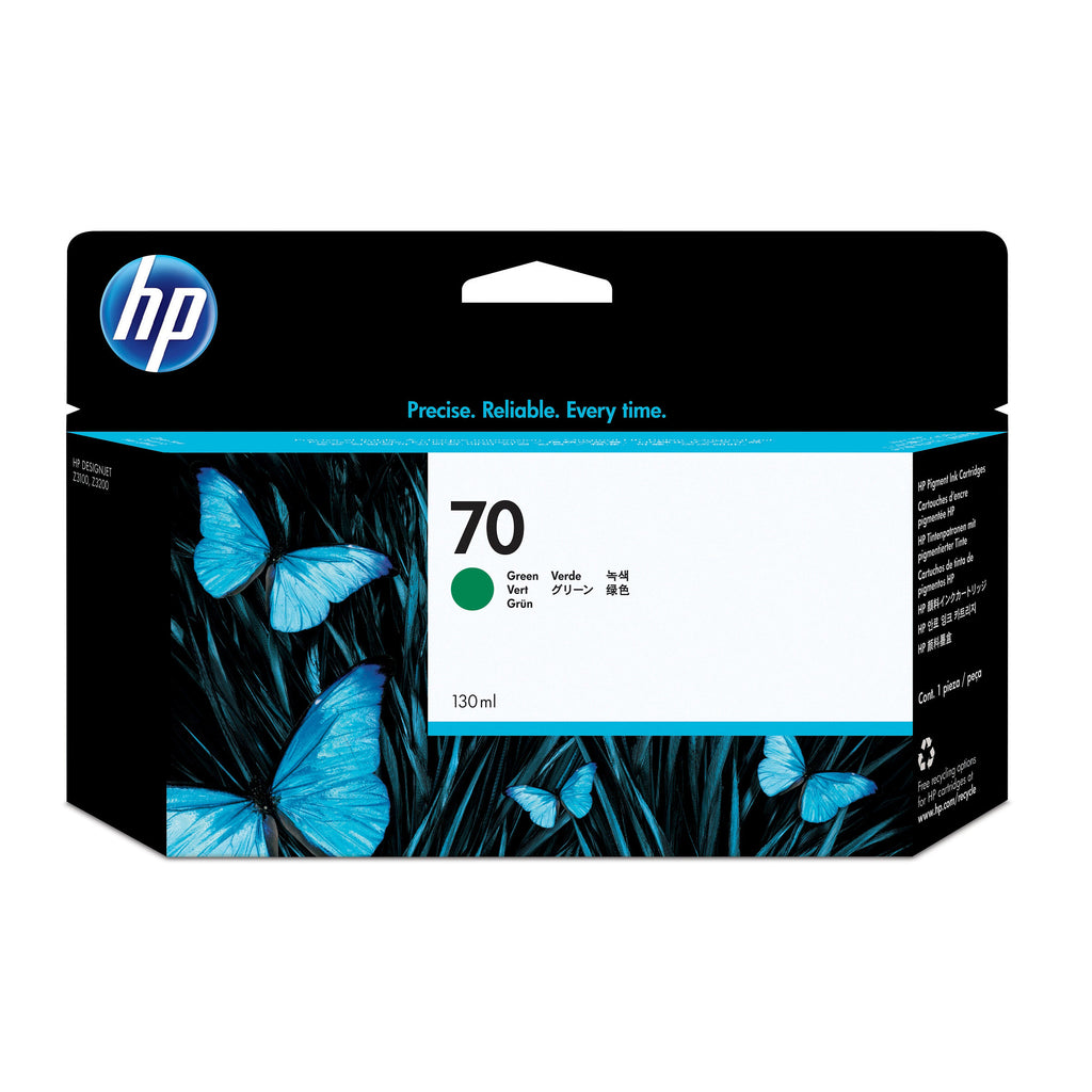 HP 70 130-ml Green DesignJet Ink Cartridge