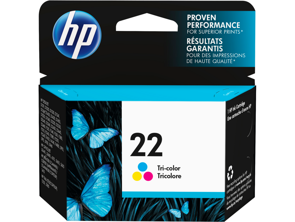 HP 22 Tri-color Original Ink Cartridge