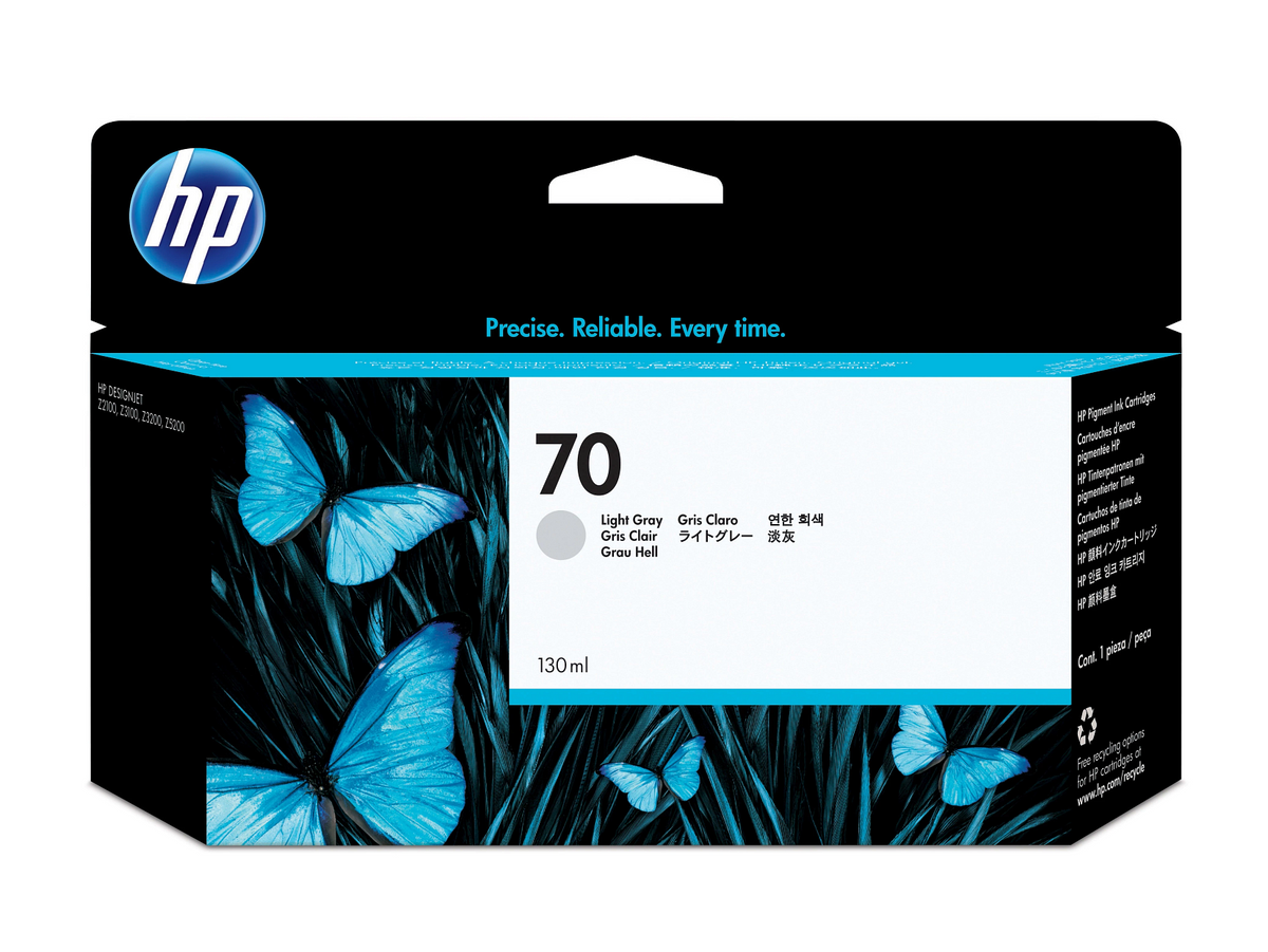 HP 70 130-ml Light Gray DesignJet Ink Cartridge