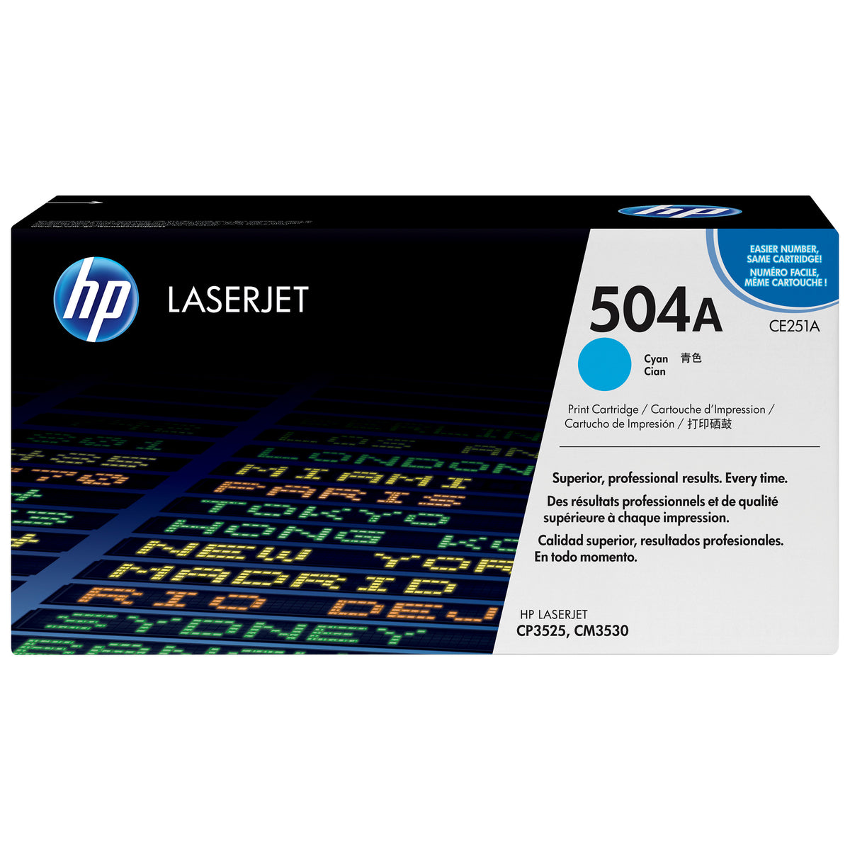HP 504A Cyan Original LaserJet Toner Cartridge for US Government