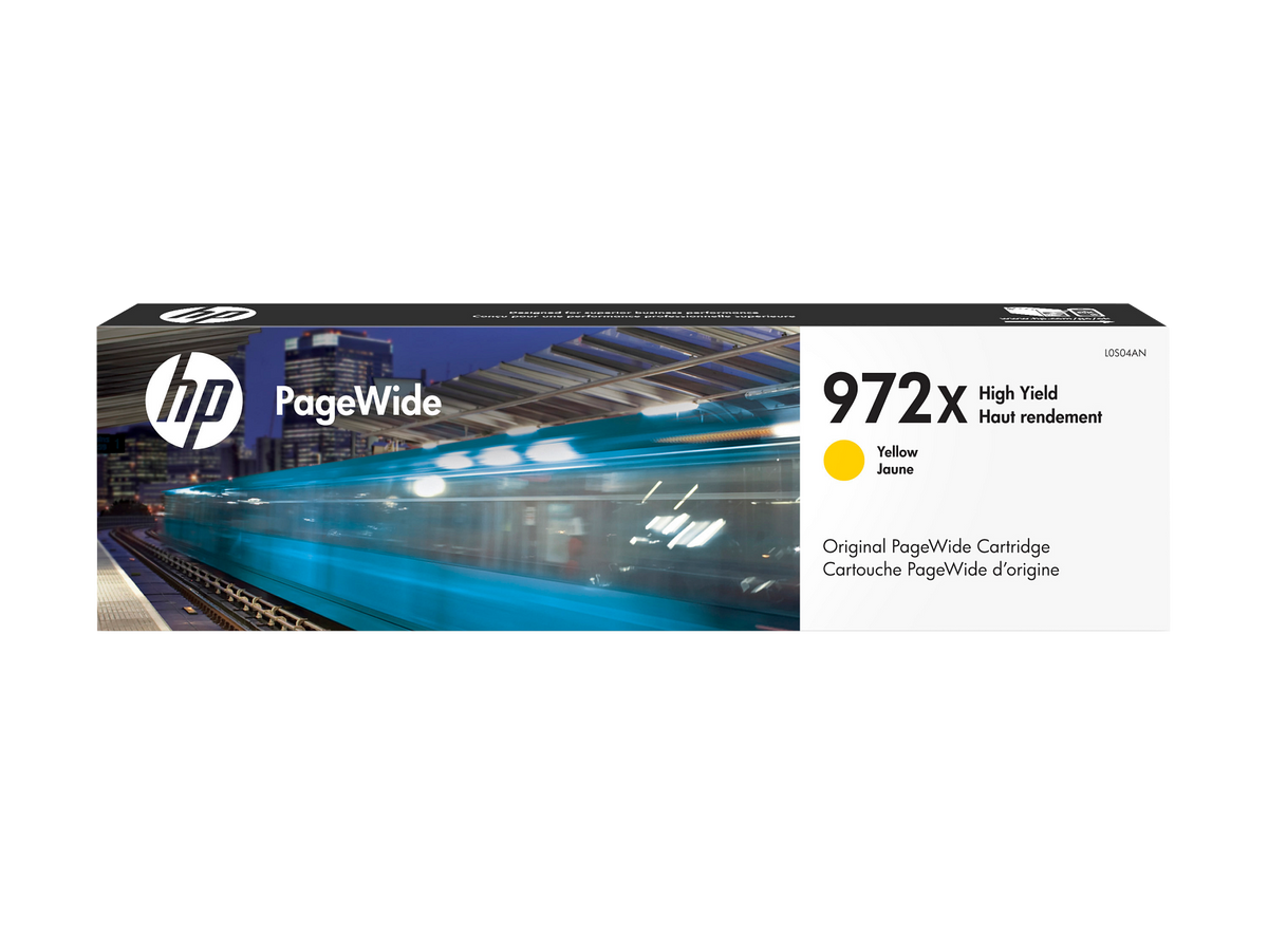 HP 972X High Yield Yellow Original PageWide Cartridge