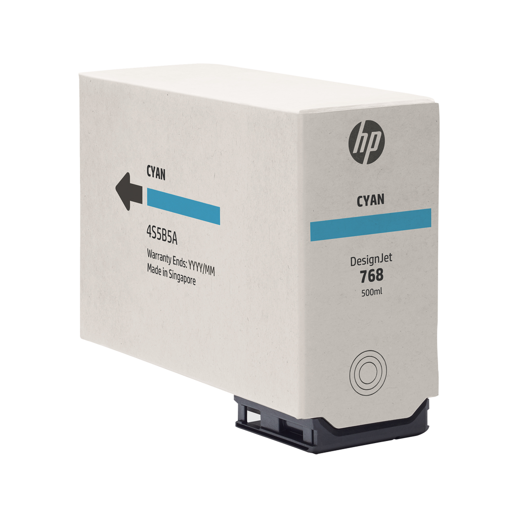 HP 768 500-ml Cyan DesignJet Ink Cartridge
