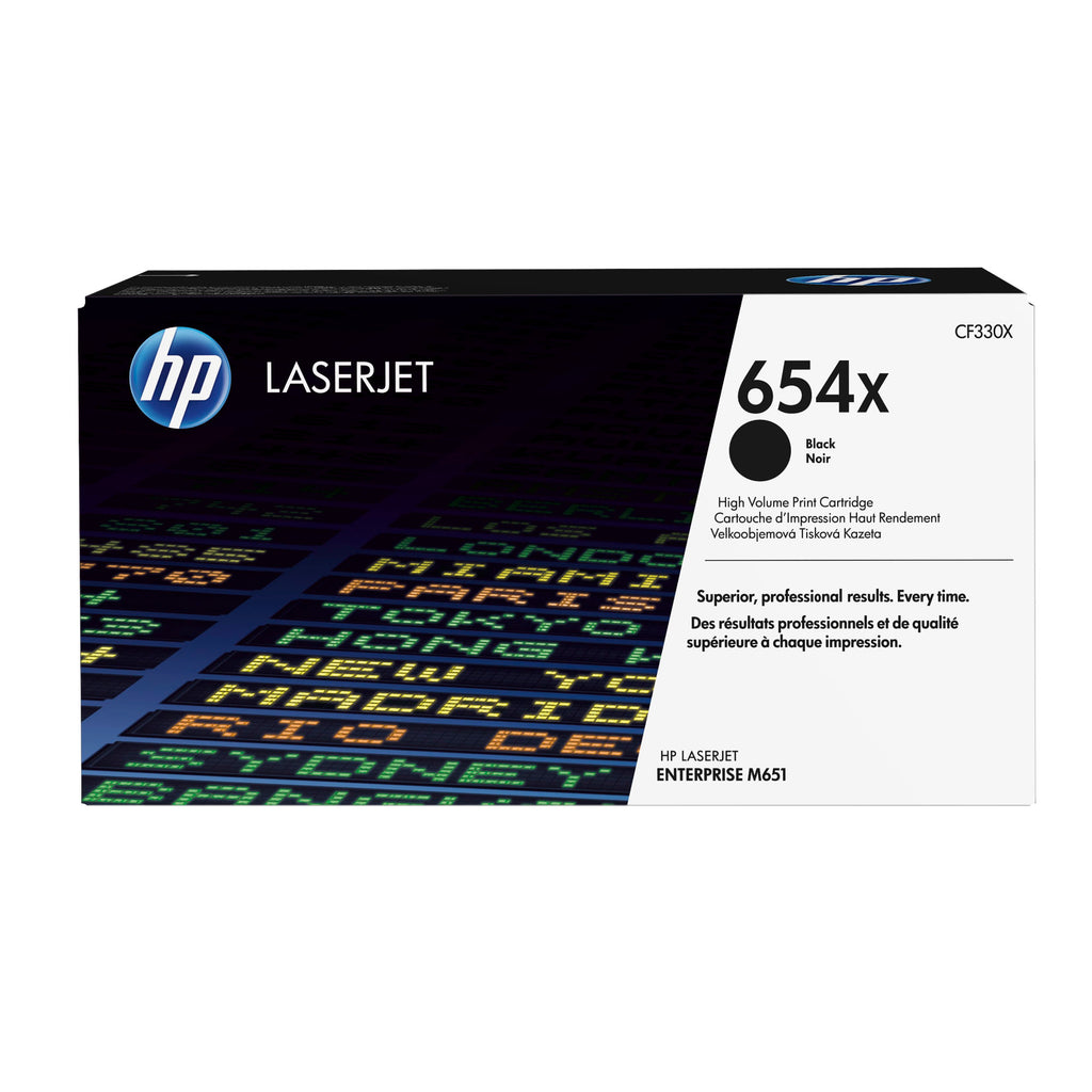 HP 654X High Yield Black Original LaserJet Toner Cartridge