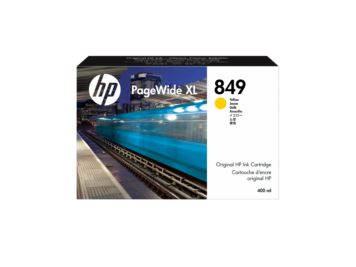 HP 849 400-ml Yellow PageWide XL Ink Cartridge