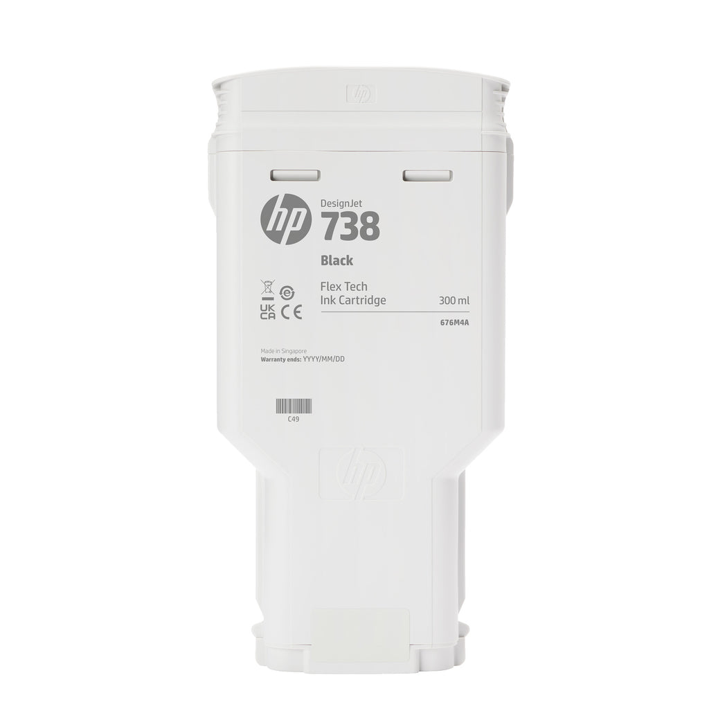 HP 738 300-ml Cyan DesignJet Ink Cartridge