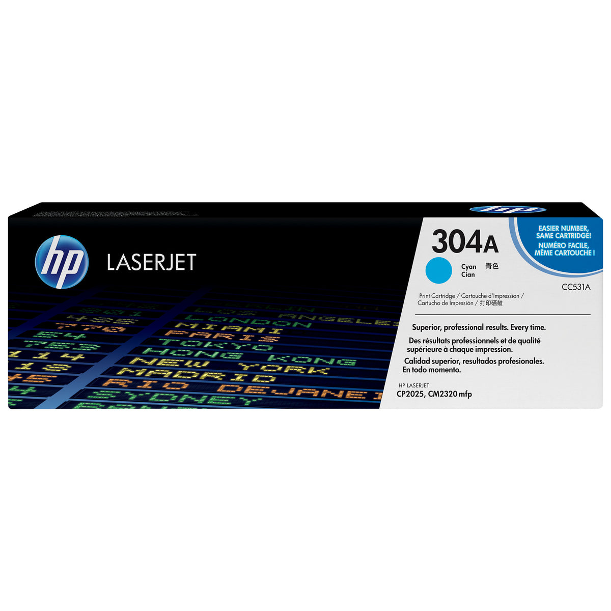 HP 304A Cyan Original LaserJet Toner Cartridge