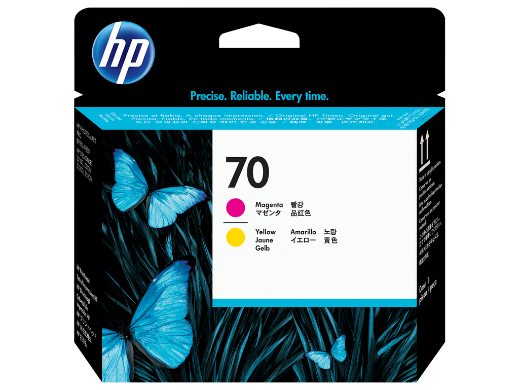 HP 70 Magenta and Yellow DesignJet Printhead