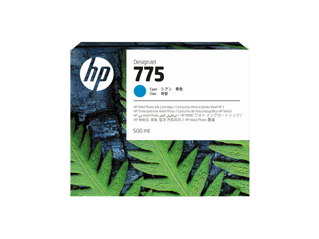HP 775 500-ml Cyan Ink Cartridge