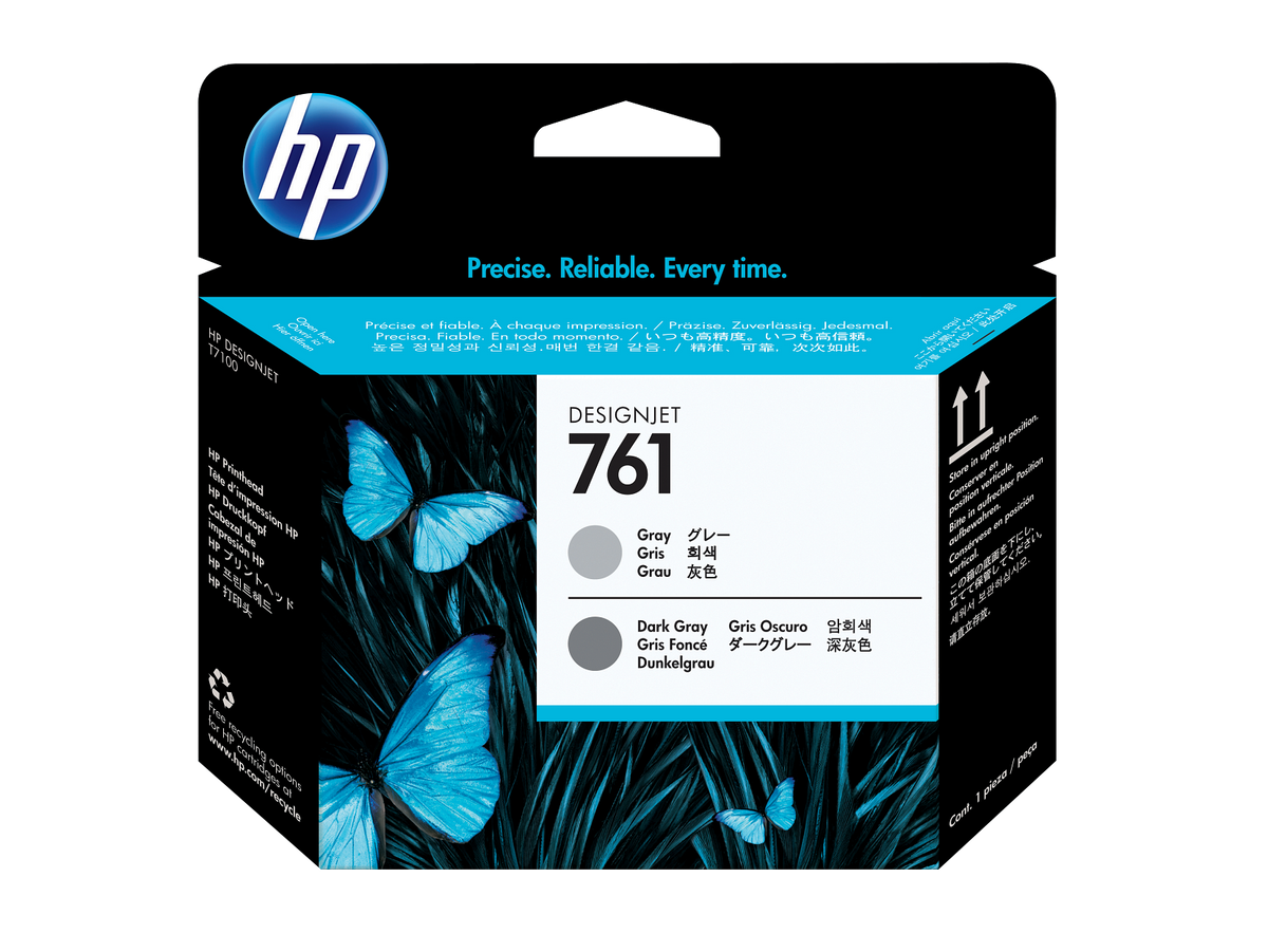 HP 761 Gray/Dark Gray DesignJet Printhead