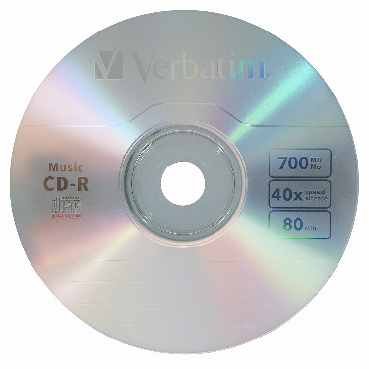 Verbatim 40x Music CD-R Media - 700MB 25 pc(s) - 96155 - eCommerce Business Prime