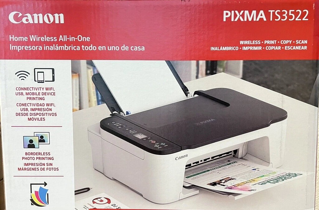 New Canon 3722 (3522) Wireless Printer-Copy-Scan-Photo-Homework-Office work