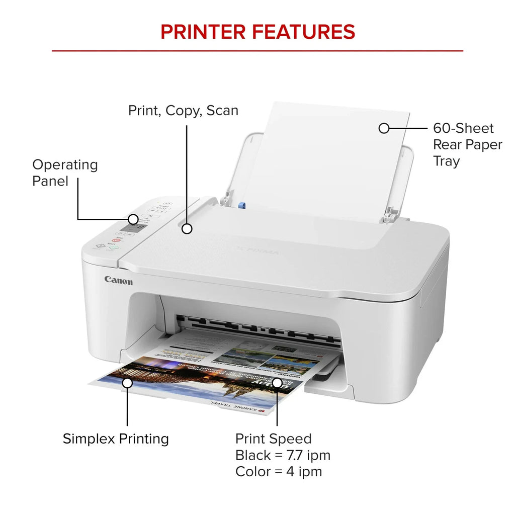 New Canon 3722 (3522) Wireless Printer-Copy-Scan-Photo-Homework-Office work