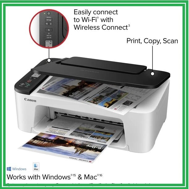 New Canon 3722 (3522) Wireless Printer-Copy-Scan-Photo-Homework-Office work