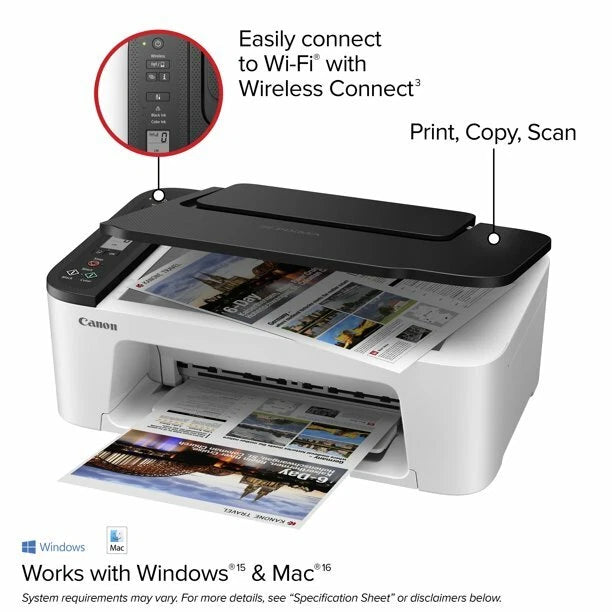 New Canon 3722 (3522) Wireless Printer-Copy-Scan-Photo-Homework-Office work