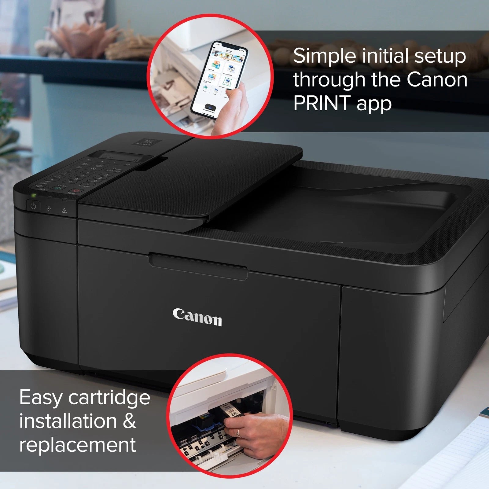 PIXMA TR4722 All-In-One, Wireless Color Inkjet Printer for Home Office Use