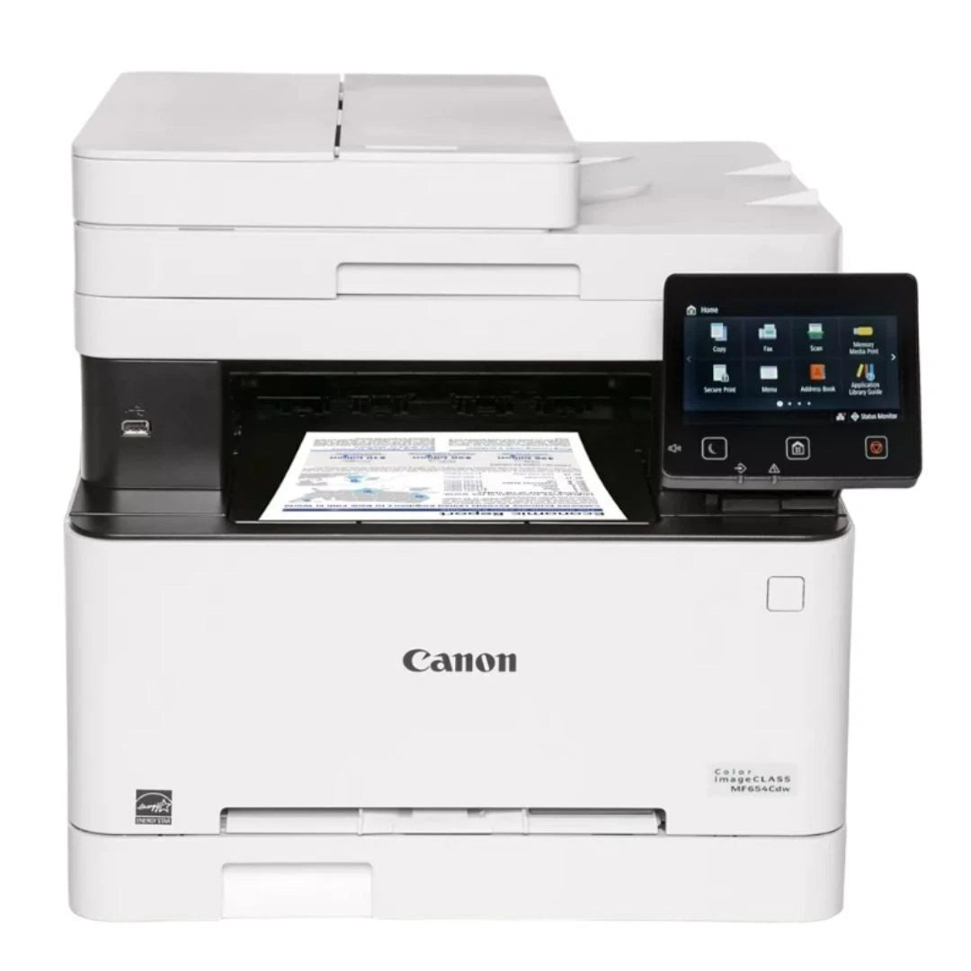 Canon Color imageCLASS MF654Cdw 3 In 1 Wireless Laser Printer (White/Black body)