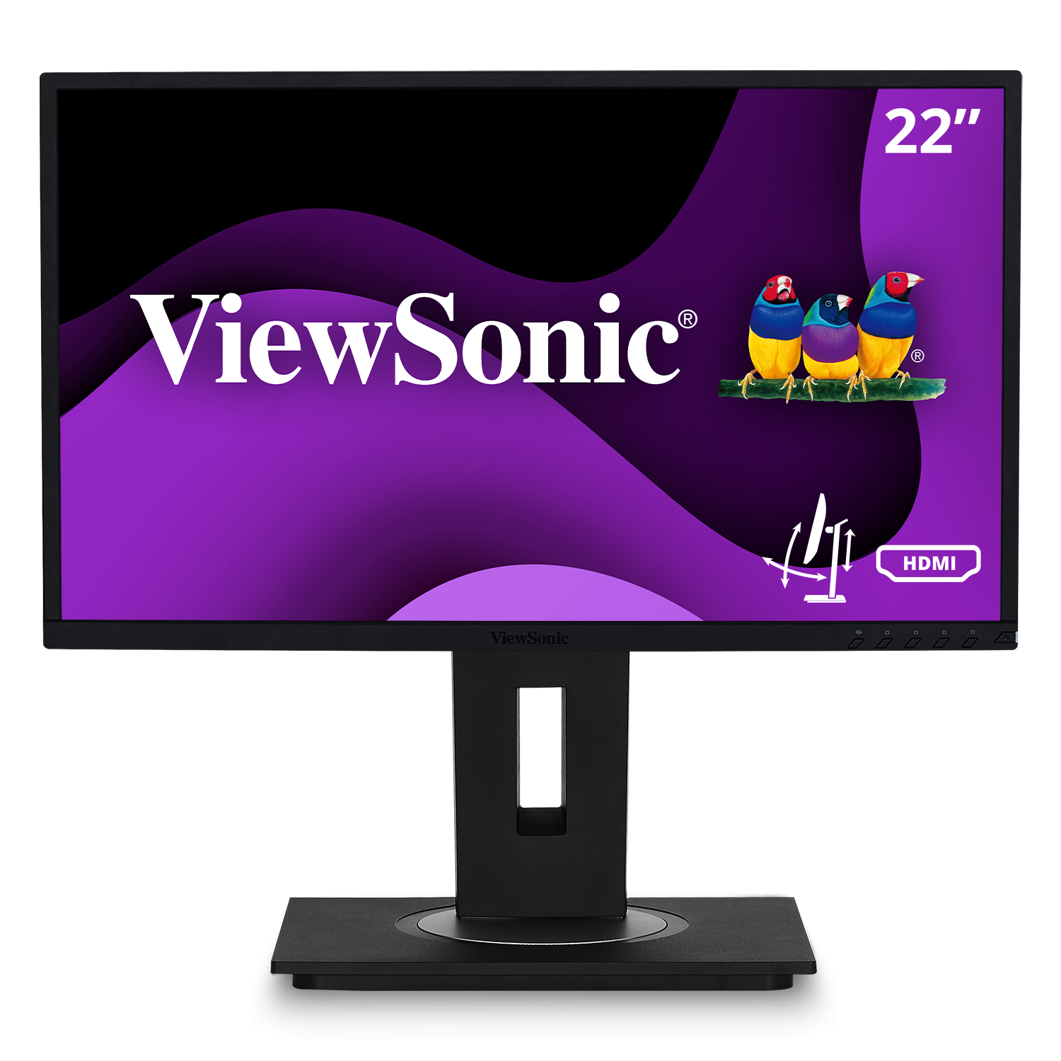 22’’(21.5” viewable) SuperClear® IPS Full HD Monitor with Advanced Ergonomics
