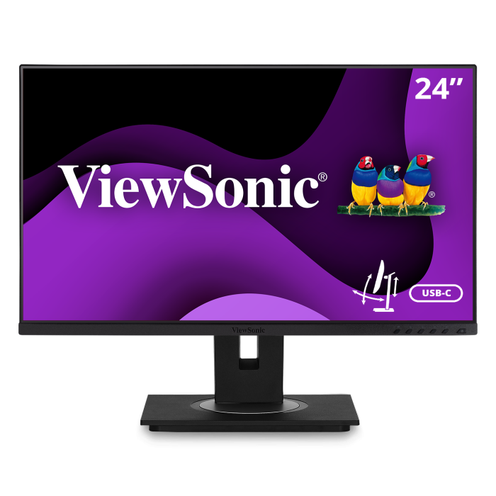 24"(23.8" viewable) SuperClear® IPS Quad HD Monitor with Advanced Ergonomics,2560x1440 Resolution.