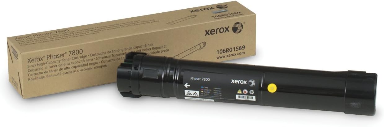 Xerox Genuine Phaser 7800 Black Toner Cartridge (24,000 pages) - 106R01569 - 106R01569 XEROX